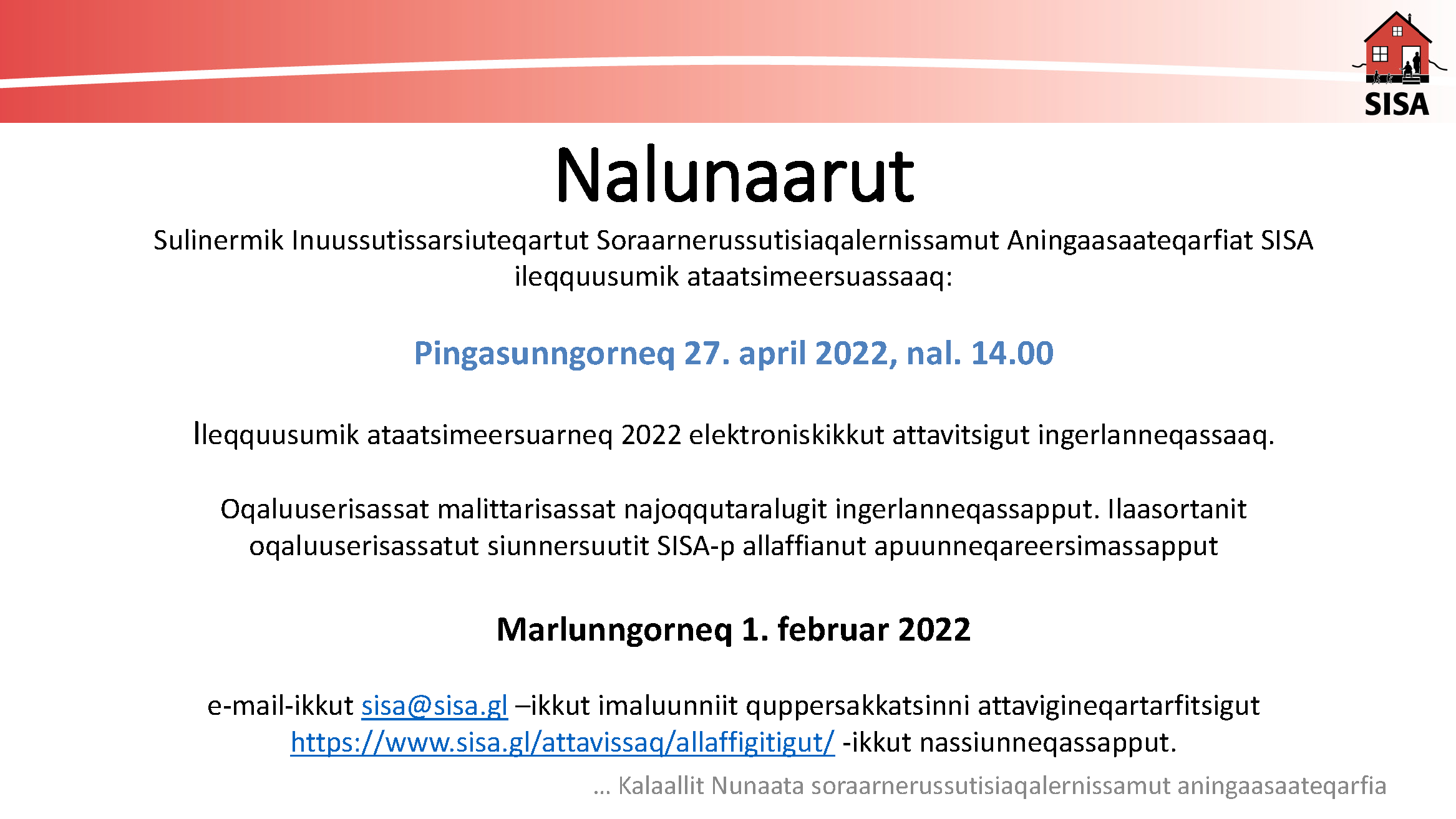 Ileqquusumik ataatsimeersuarneq 2022